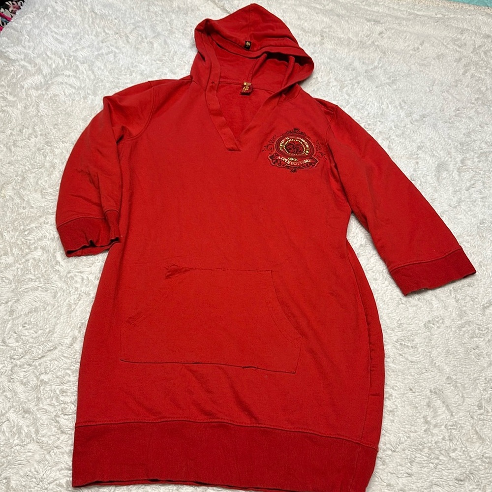 Apple Bottoms Vintage Red Hoodie Dress 🍎